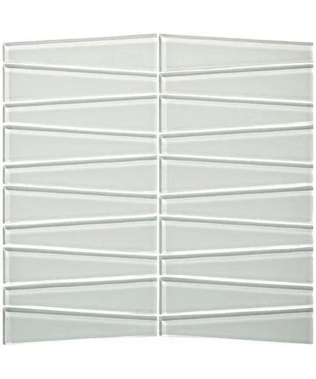 waveline glass mosaic tile gloss Waveline Glacier