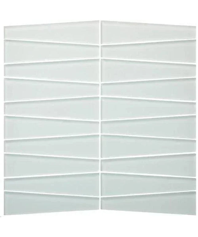 waveline glass mosaic tile matte Waveline Matte Pure Silk