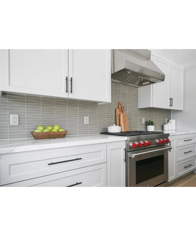 Waveline Tule Matte kitchen tile