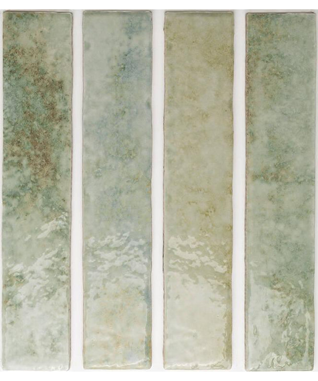 potters ceramic tile glossy 2x10 Agave