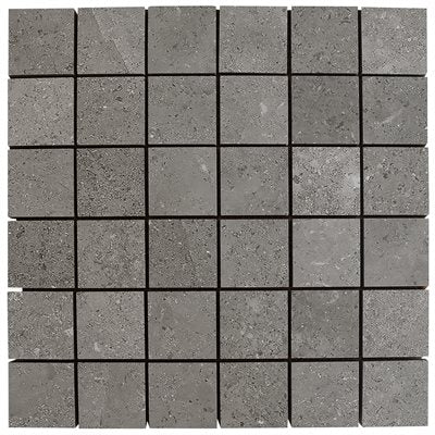 ages mosaic limestone look porcelain tile matte 2x2 Mosaic Fossil