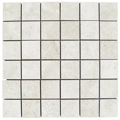 ages mosaic limestone look porcelain tile matte 2x2 Mosaic Perla