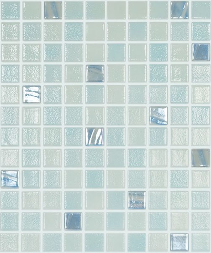 color plus squares glass mosaic 1x1 Color Plus Aguamarina