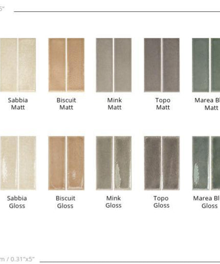 skin line tile colors