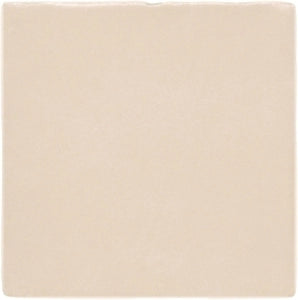 almond matte 5x5 ceramic tile with smooth finish, ideal for kitchen backsplash or bathroom