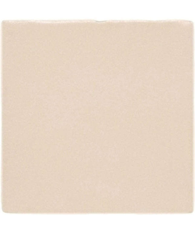 almond matte 5x5 ceramic tile with smooth finish, ideal for kitchen backsplash or bathroom