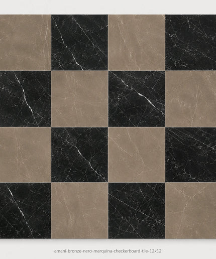 Leona Look Checkerboard Porcelain Tile 12x12