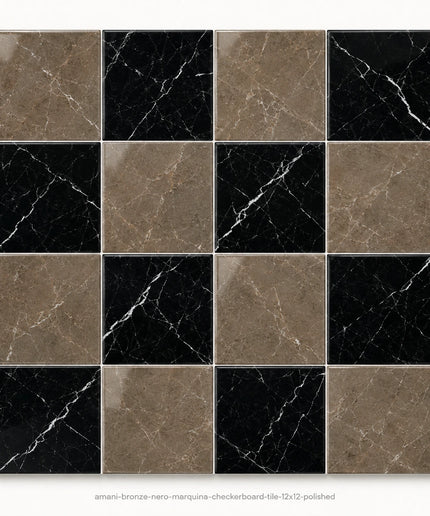 Leona Look Checkerboard Porcelain Tile 12x12