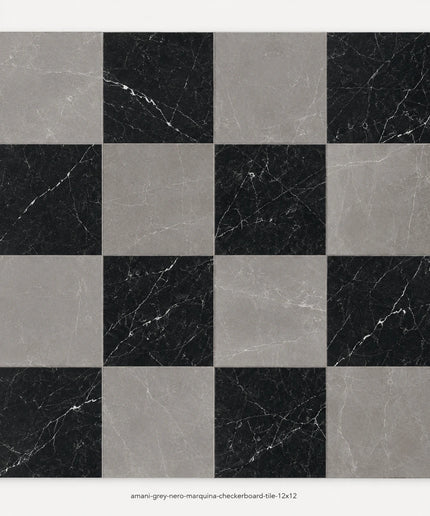Leona Look Checkerboard Porcelain Tile 12x12
