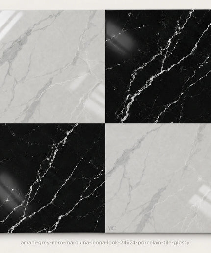 Leona Look Checkerboard Porcelain Tile 24x24