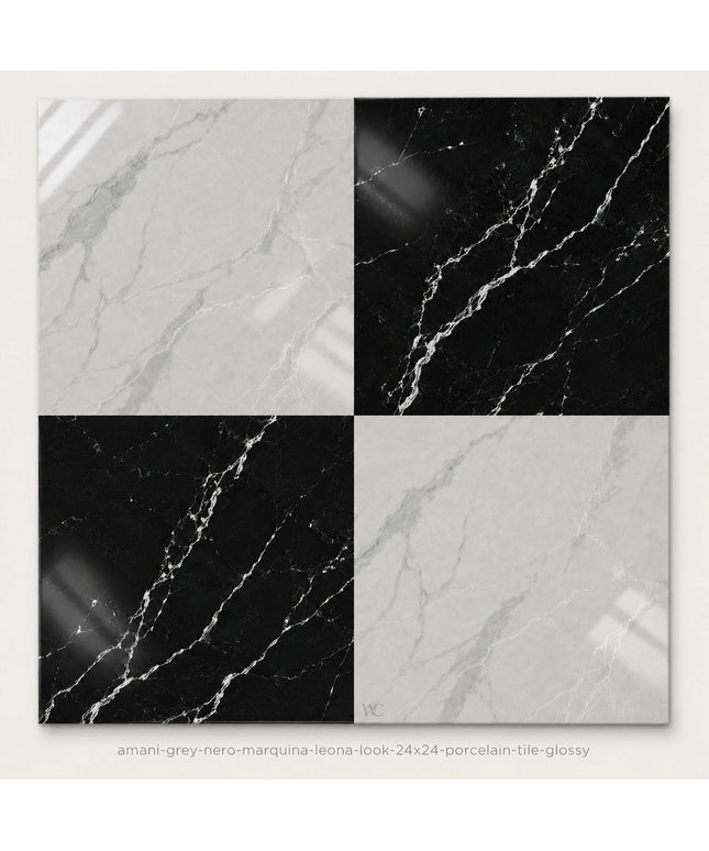 Leona Look Checkerboard Porcelain Tile 24x24