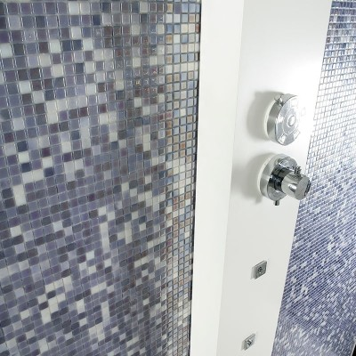 lux squares glass mosaic 1x1 