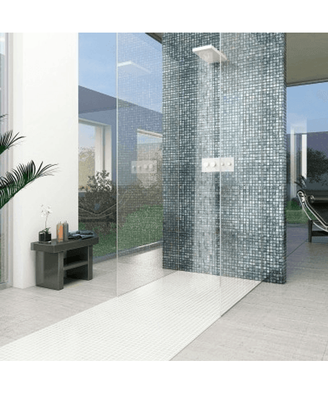 moon squares glass mosaic 1x1 
