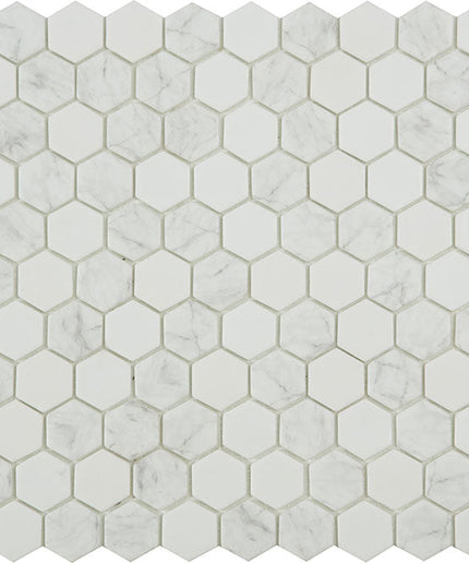 glass hexagon tile 1 4x1 4 antarctica flake hexagon