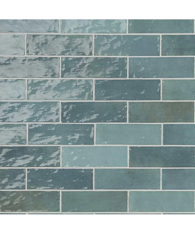 aqua 3x8 subway wall tile