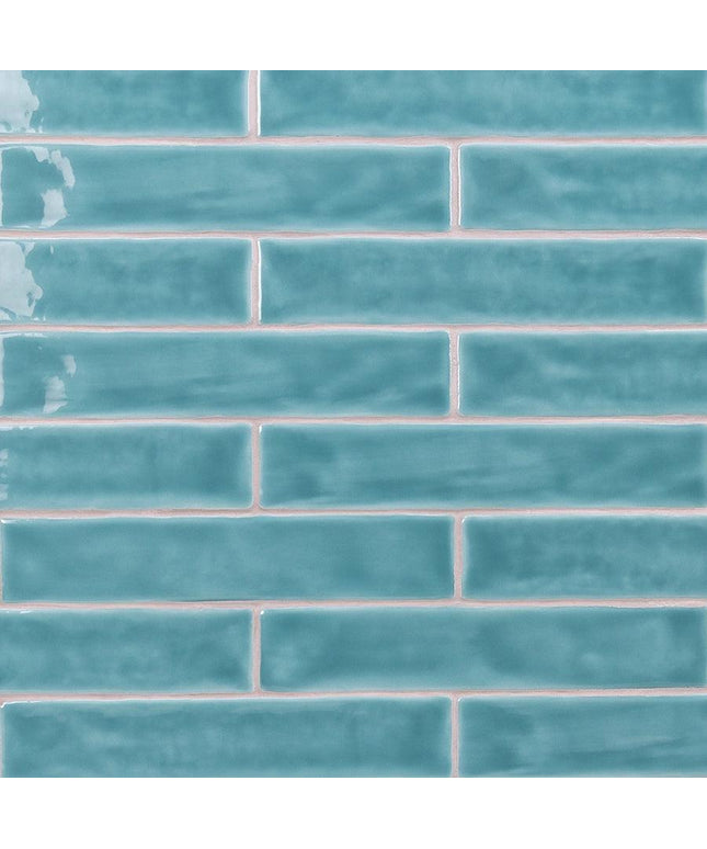 aquamarine 2x10 subway tile