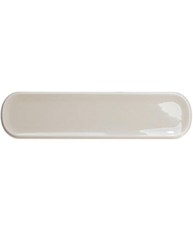 aquarelle o ceramic tile gloss 3x12 Greige O Rounded