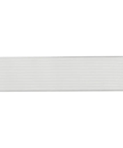 White fluted glossy rectangular tile, 4x16 inch, for kitchen backsplash or bathroom wall
