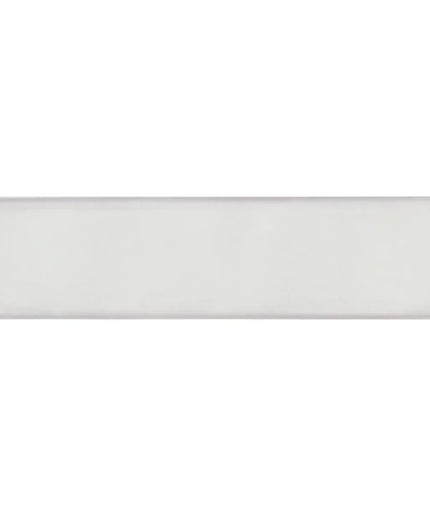 Rectangular white glossy ceramic tile, 4x16 size, ideal for kitchen backsplash or bathroom walls