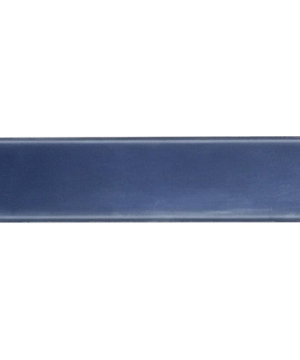 Glossy denim blue rectangular tile, 4x16 inch, for backsplash, bathroom, or shower