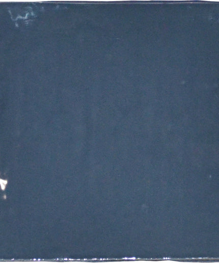 Glossy ash blue 5x5 ceramic tile, ideal for kitchen backsplash or bathroom walls