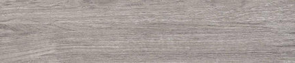 Gray ash wood-look porcelain tile with textured grain, ideal for floor or wall decor