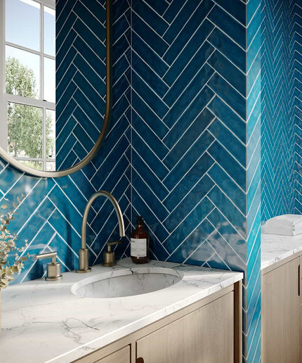 atlantic shower 2x10 subway tile