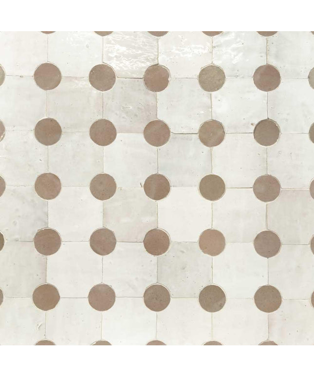 atlas white ceramic mosaic tile zellige 12x12