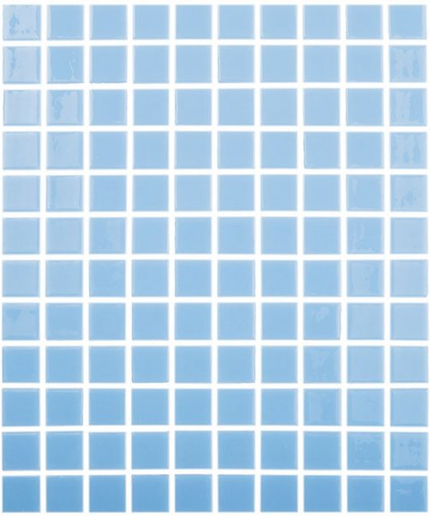 anti slip squares glass mosaic 1x1 Anti Slip azul celeste claro