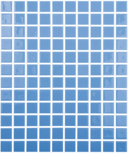 anti slip squares glass mosaic 1x1 Anti Slip azul celeste