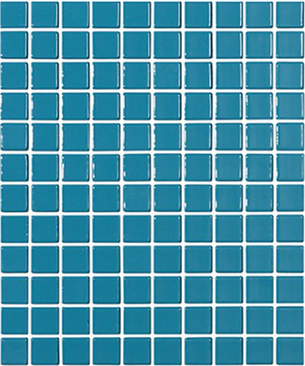 anti slip squares glass mosaic 1x1 Anti Slip azul petroleo