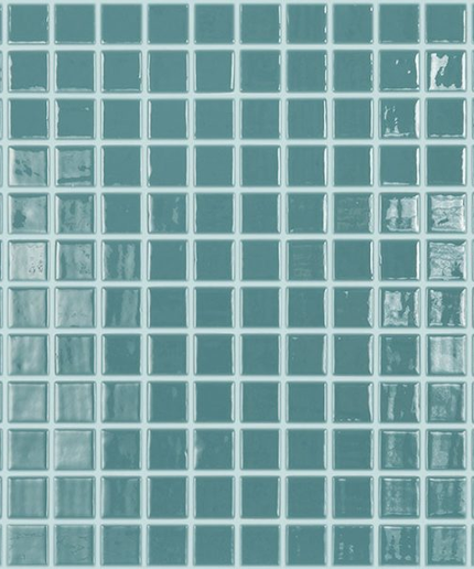 anti slip squares glass mosaic 1x1 Anti Slip Liso azul turquesa