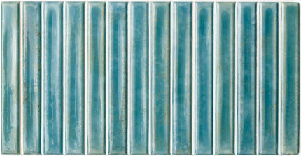 potters ceramic tile glossy 5x10 Bars Agave