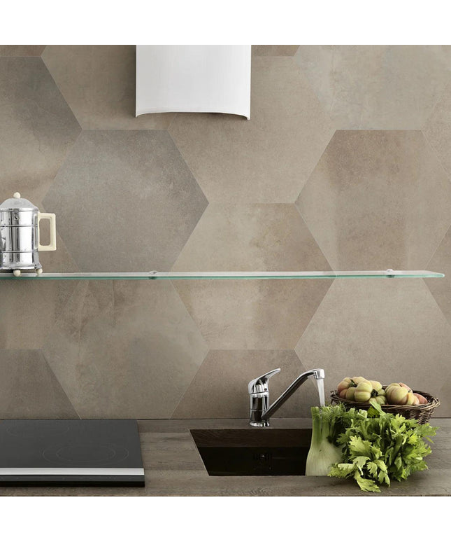 beige-14x16-hexagon-porcelain-tile-wall