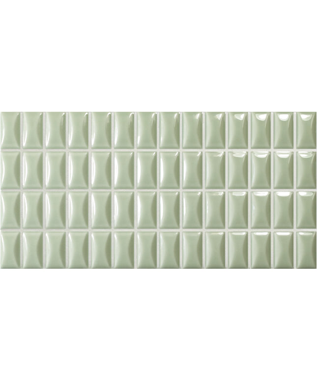 bevel-jade-gloss Green glass mosaic tile pattern