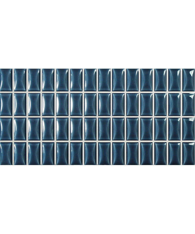 bevel-sapphir-gloss Pattern of blue tiles with a wavy design