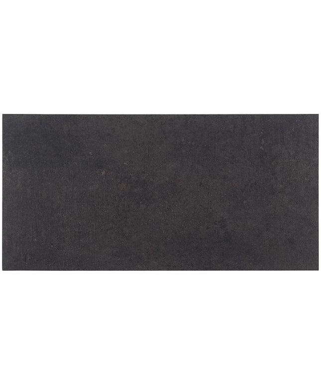Rectangular black tile on a white background