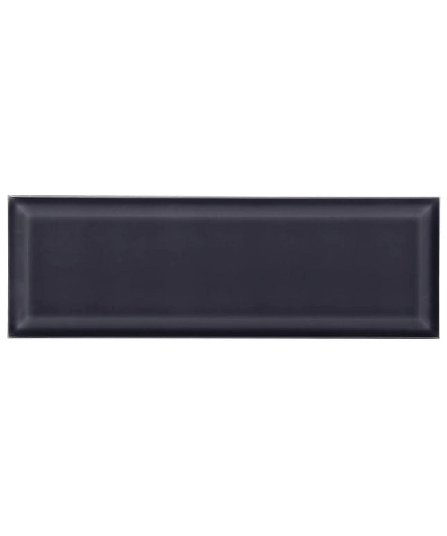 black subway tile 4x12