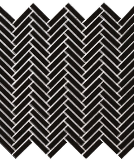 black-glossy-herringbone-tile-11x11
