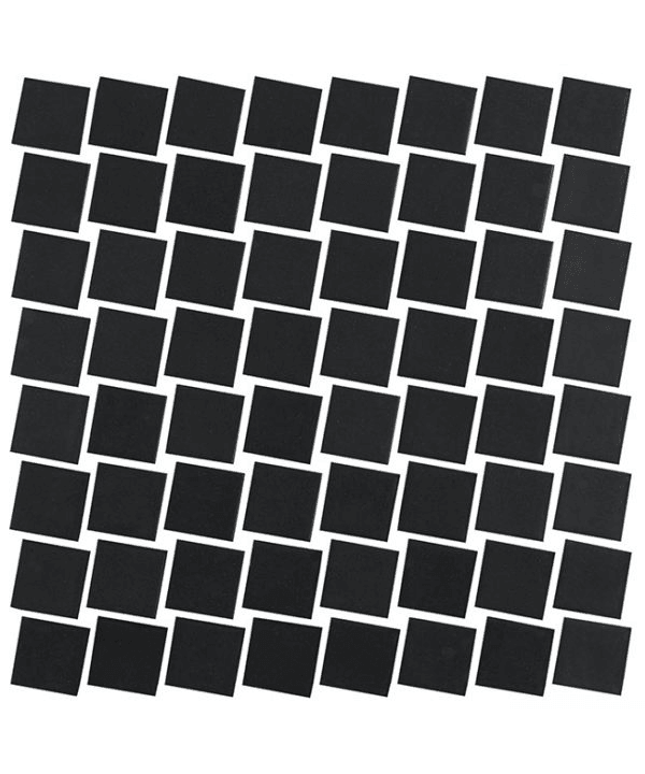 lume squares glass mosaic 1 5x1 5 black lume squares
