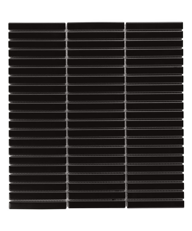 black-matte-tri-stacked-tile-mosaic