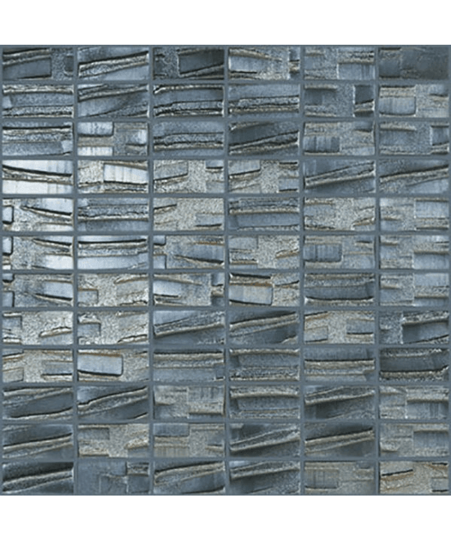 moon brick glass mosaic 1x2 black moon brick