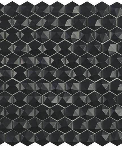 nordic 3d hexagon glass mosaic 1 4x1 4 black nordic 3d hexagon glass mosaic