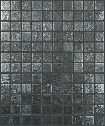 arts squares glass mosaic tile 1x1 silver brush