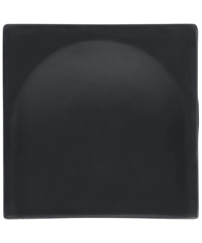 black-roller-fluted-end-cap-side