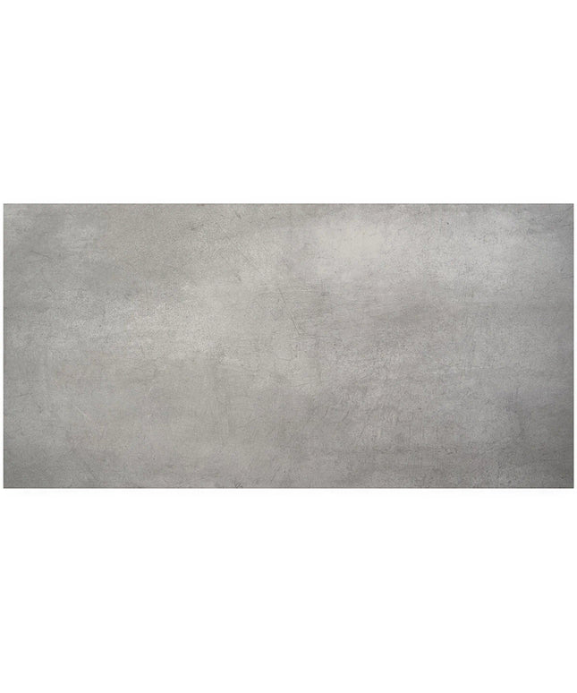 Rectangular gray tile with a subtle texture on a white background