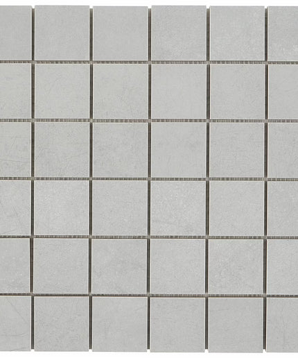 Gray square tiles arranged in a grid pattern