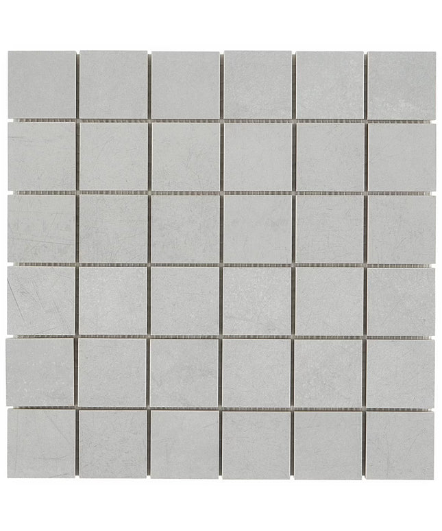Gray square tiles arranged in a grid pattern