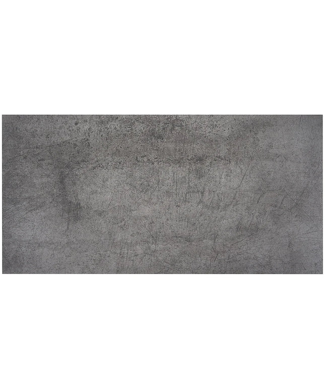 Rectangular gray tile with a textured surface on a white background