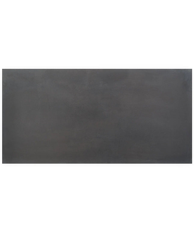 Rectangular black tile on a white background
